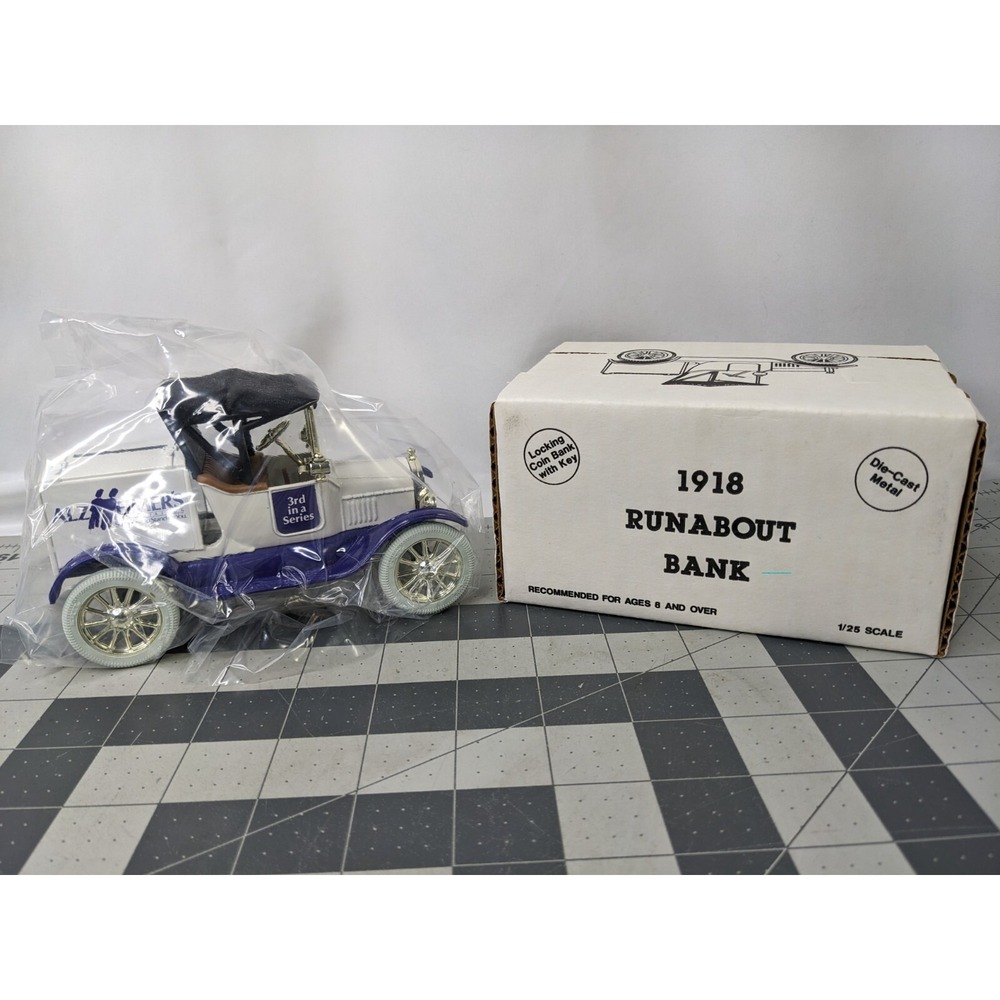 ERTL Runabout Bank Diecast Vehicle 9735 Alzheimers